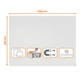 Nobo Infinity Frameless Magnetic Whiteboard 1200x900mm - 1915715 DD